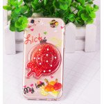 Wholesale iPhone 7 Plus Lollipop Candy Style Liquid Star Dust Case (Red)